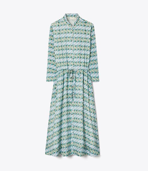 tory burch printed shirtdress