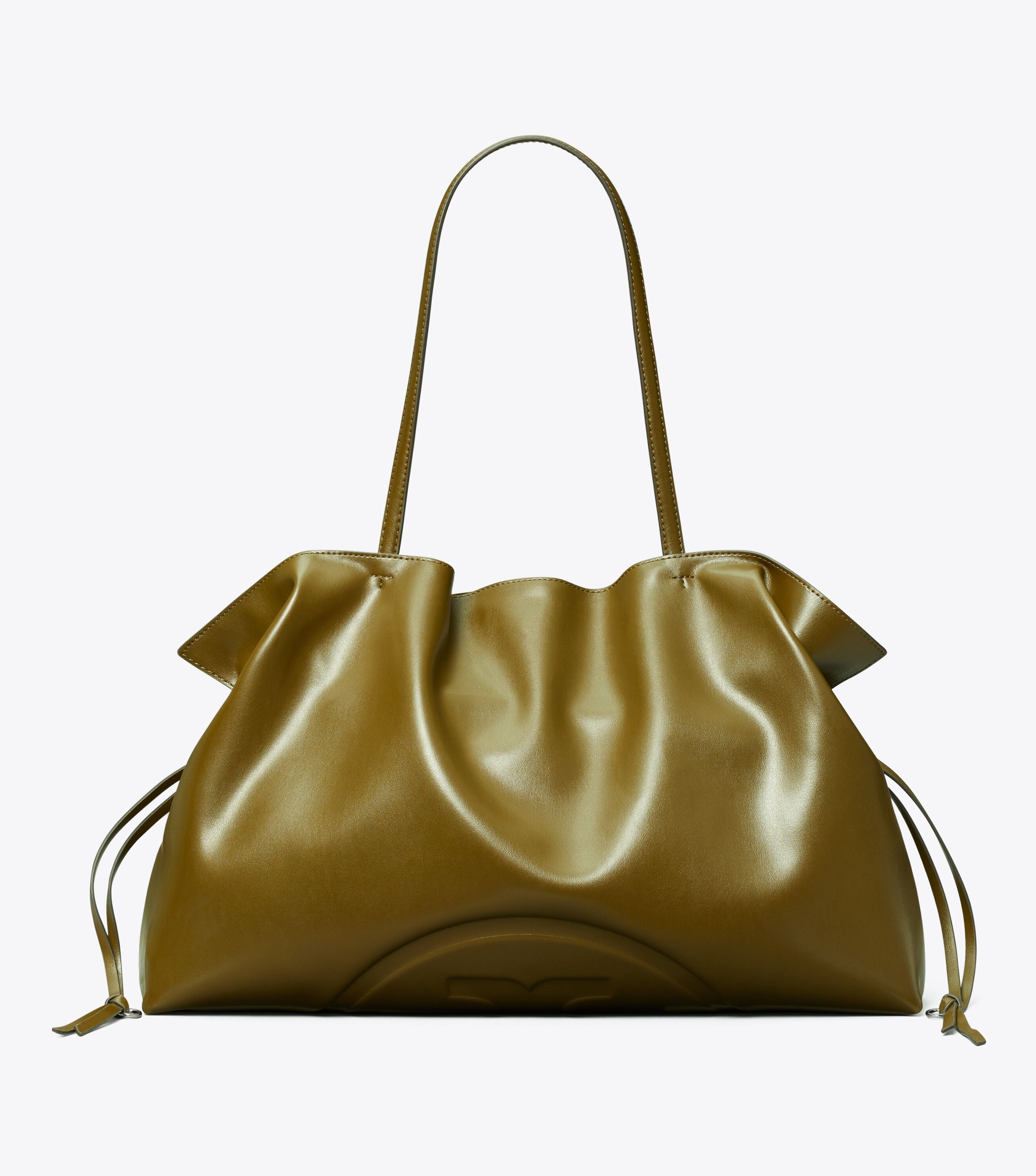 Ella natuura™ Drawstring Tote, Dark Olive | Tory Burch KSA