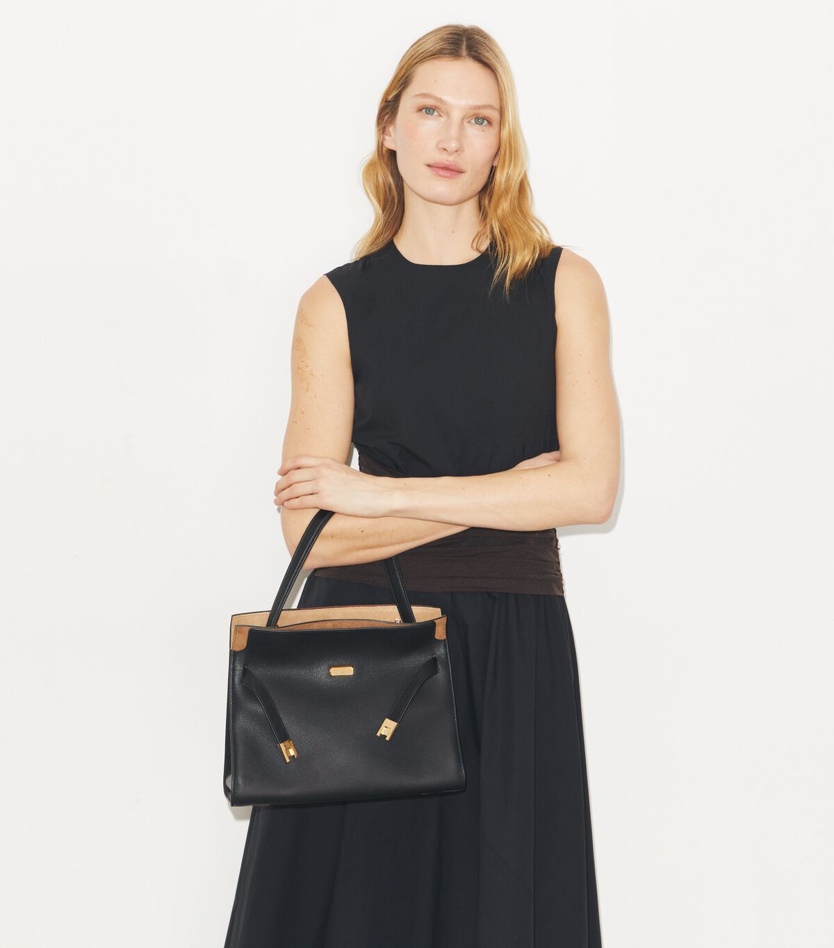 tory burch حقيبة لي رادزيويل مزدوجة صغيرة