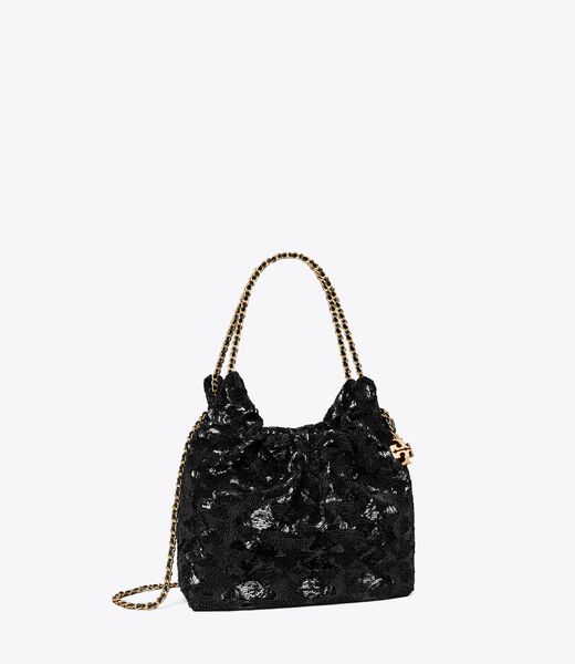 Mini Fleming Sequin Hobo Bag tory burch mini fleming sequin hobo bag
