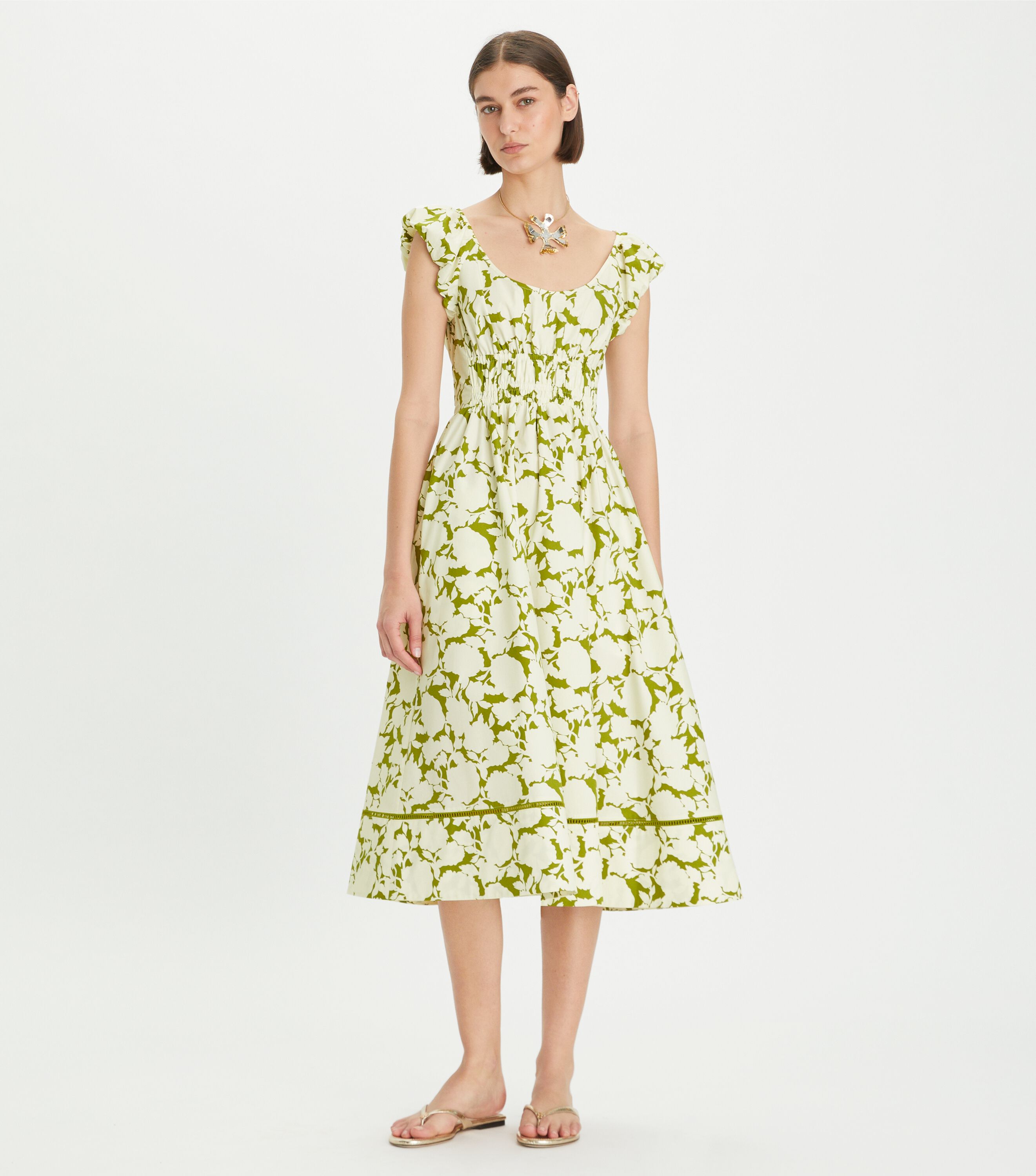 Tory burch printed cotton dress deals