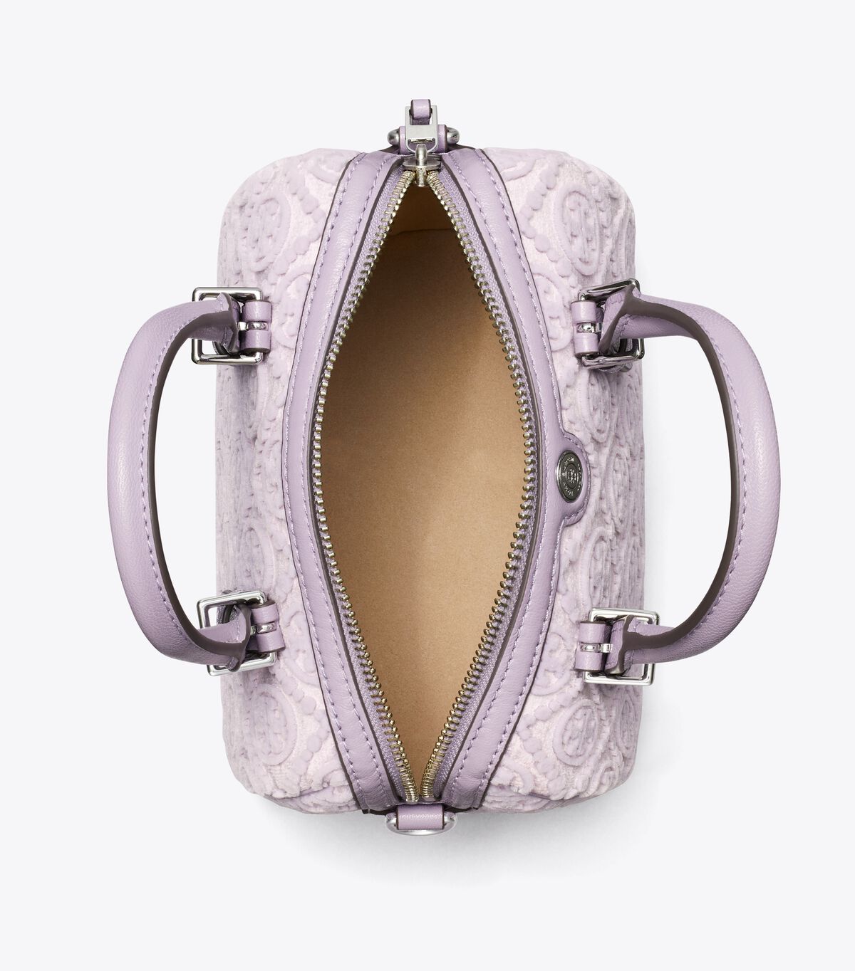 tory burch t monogram fil coupe petite barrel bag