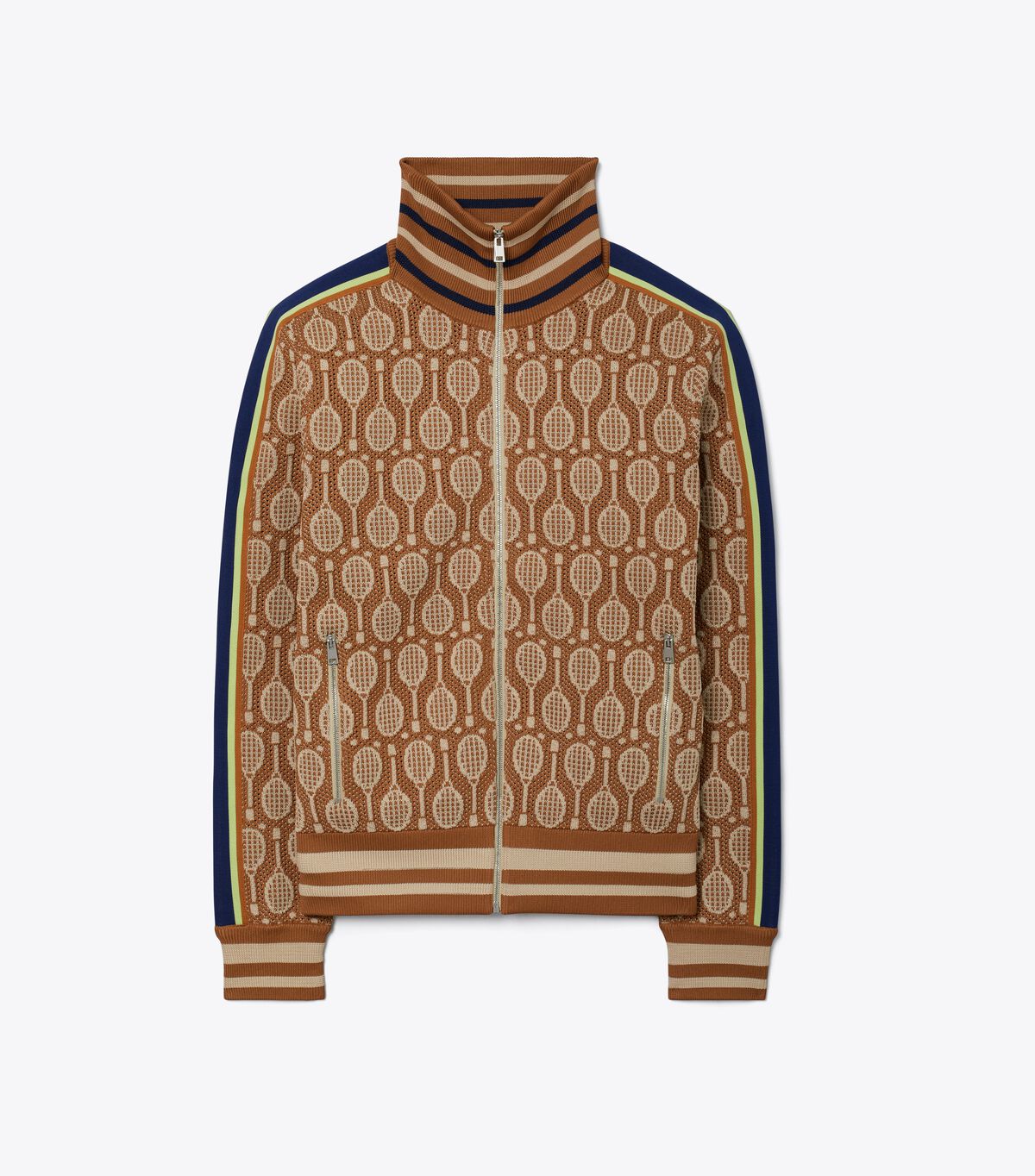 tory burch tech knit jacquard jacket