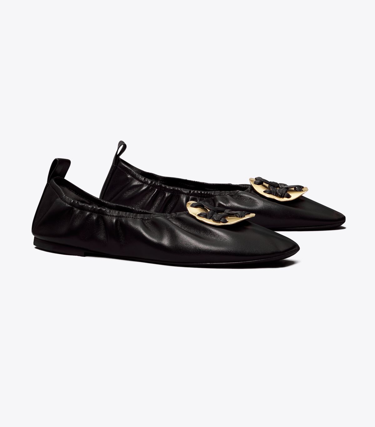 tory burch woven double t ballet