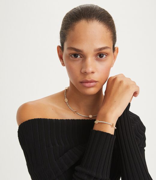tory burch قلادة ميلر باف