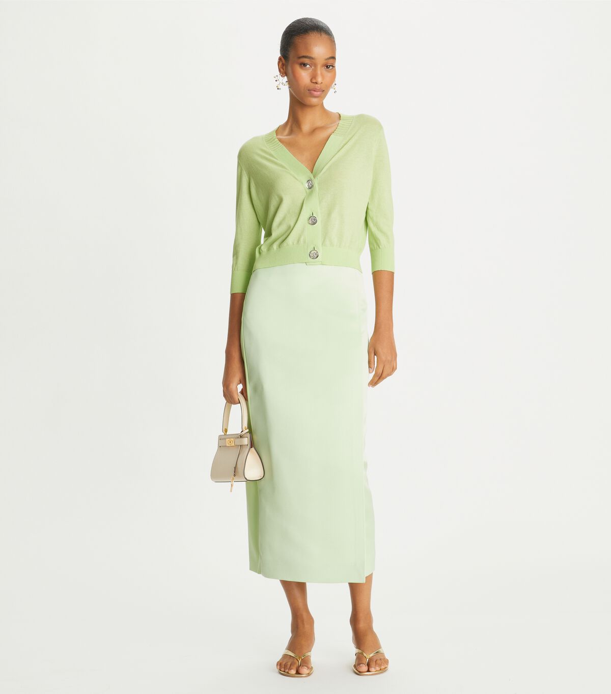tory burch cropped cotton cardigan