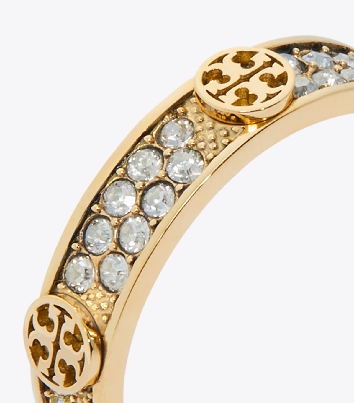 tory burch icon pave ring