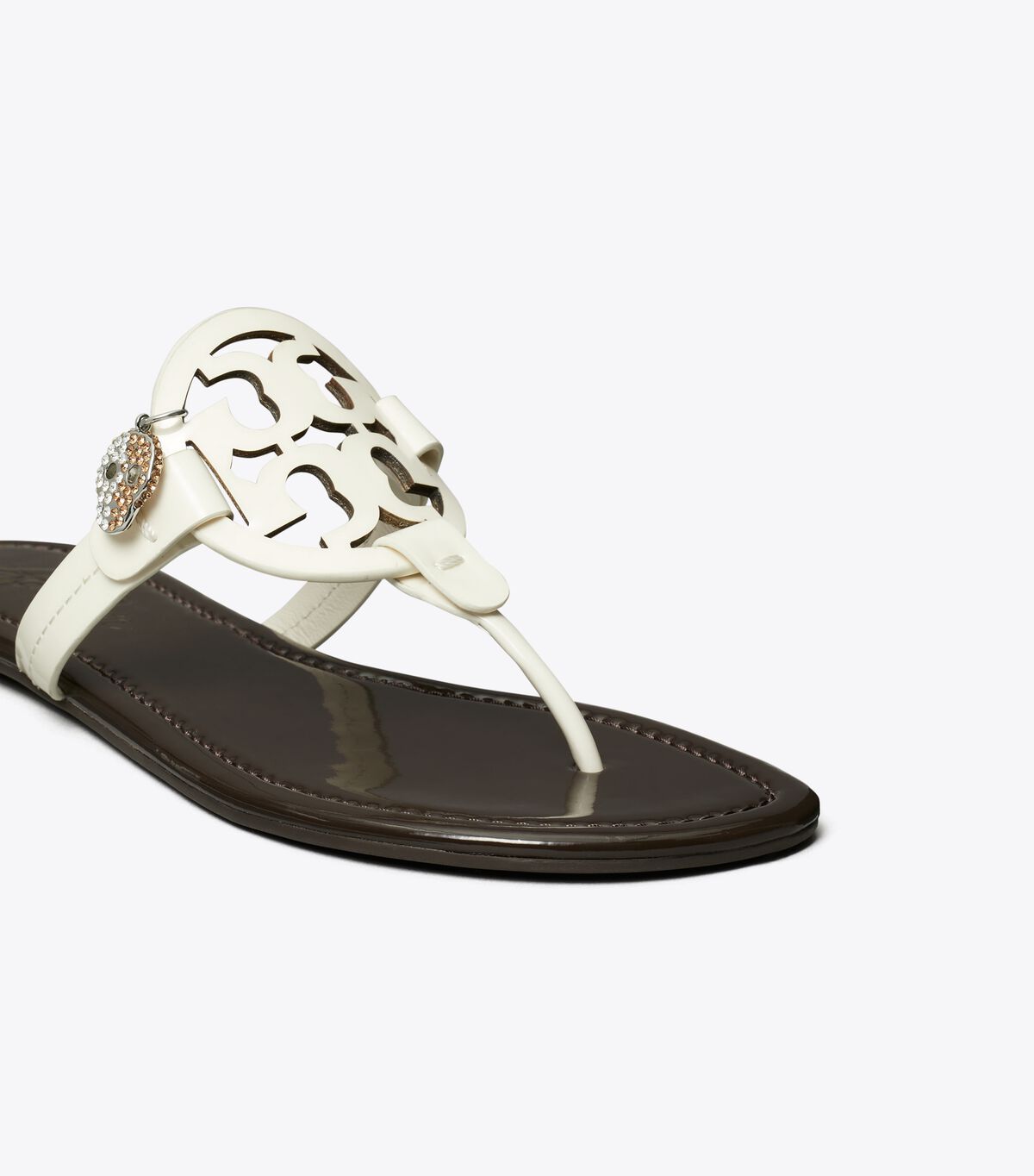 tory burch tb x bonbon miller patent charm sandal