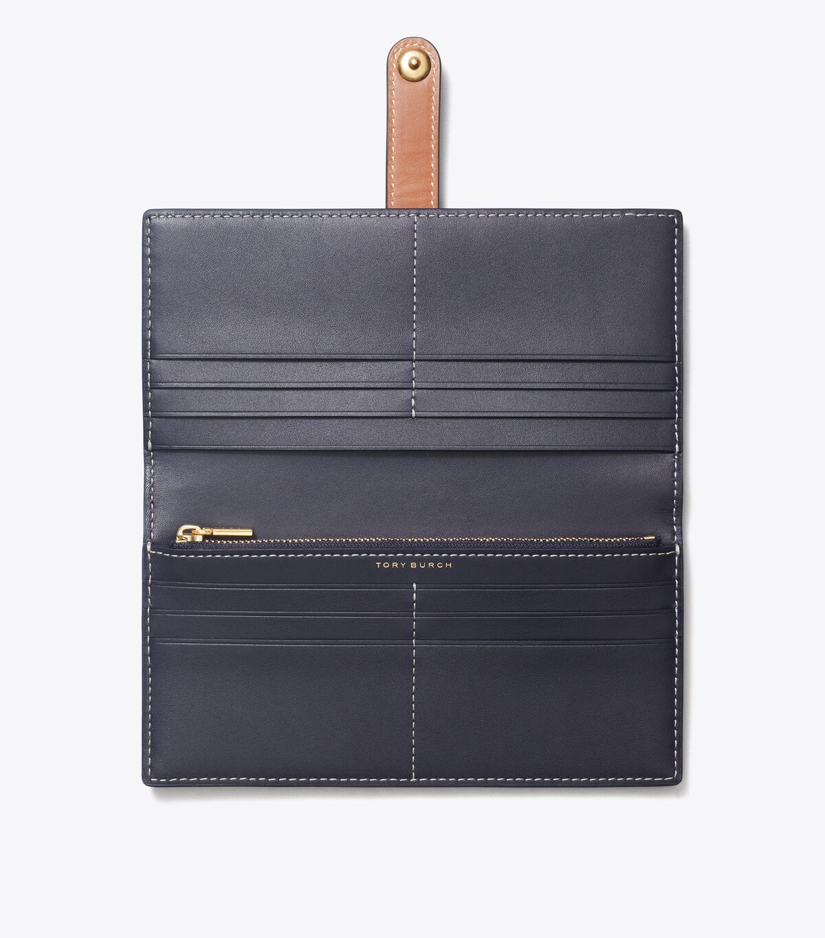 tory burch t monogram zip slim wallet