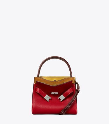 Petite Lee Radziwill Pebbled Double Bag