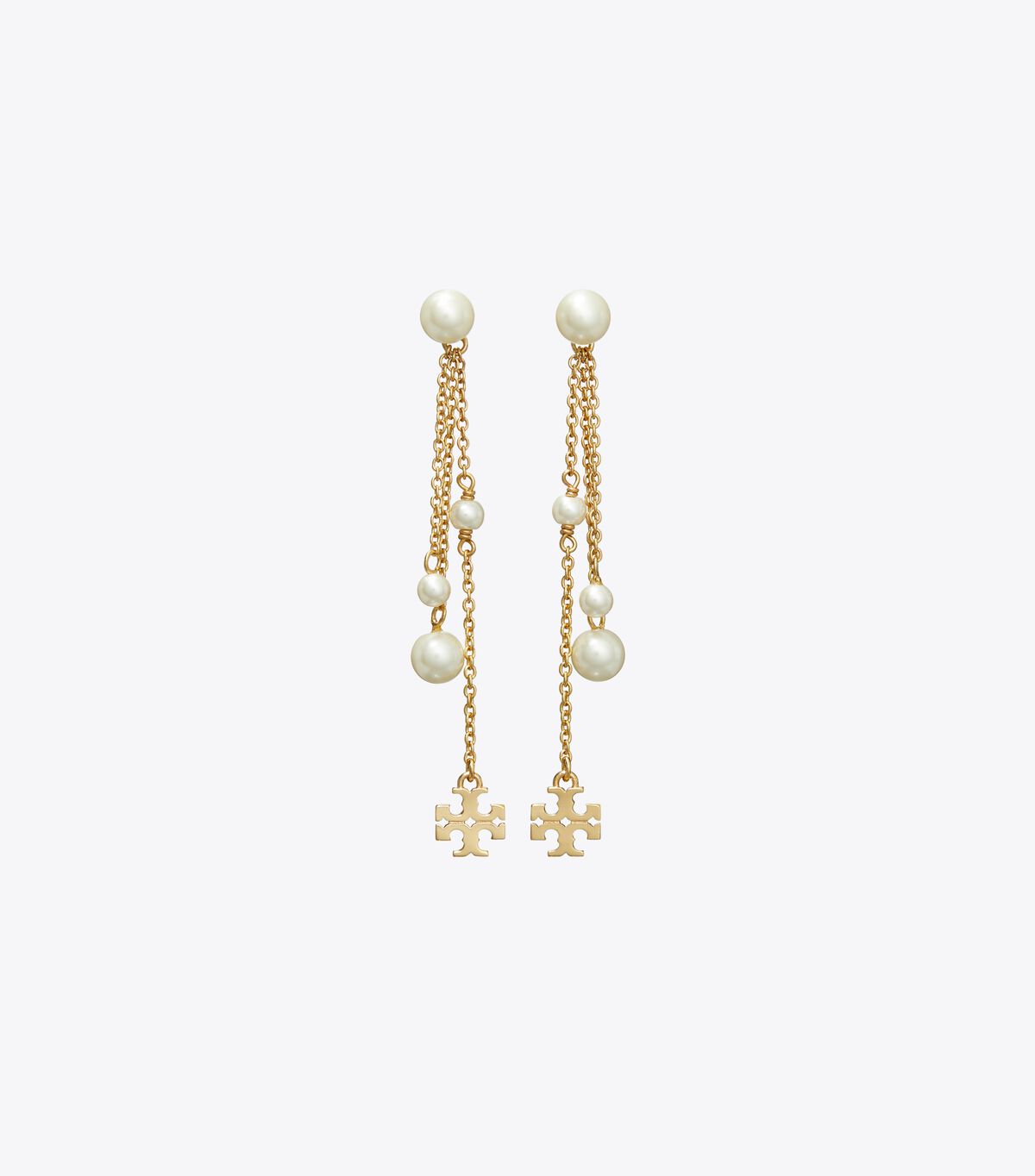tory burch kira pearl linear earring