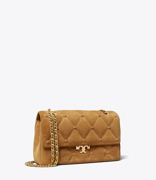 tory burch bunny knot suede shoulder bag