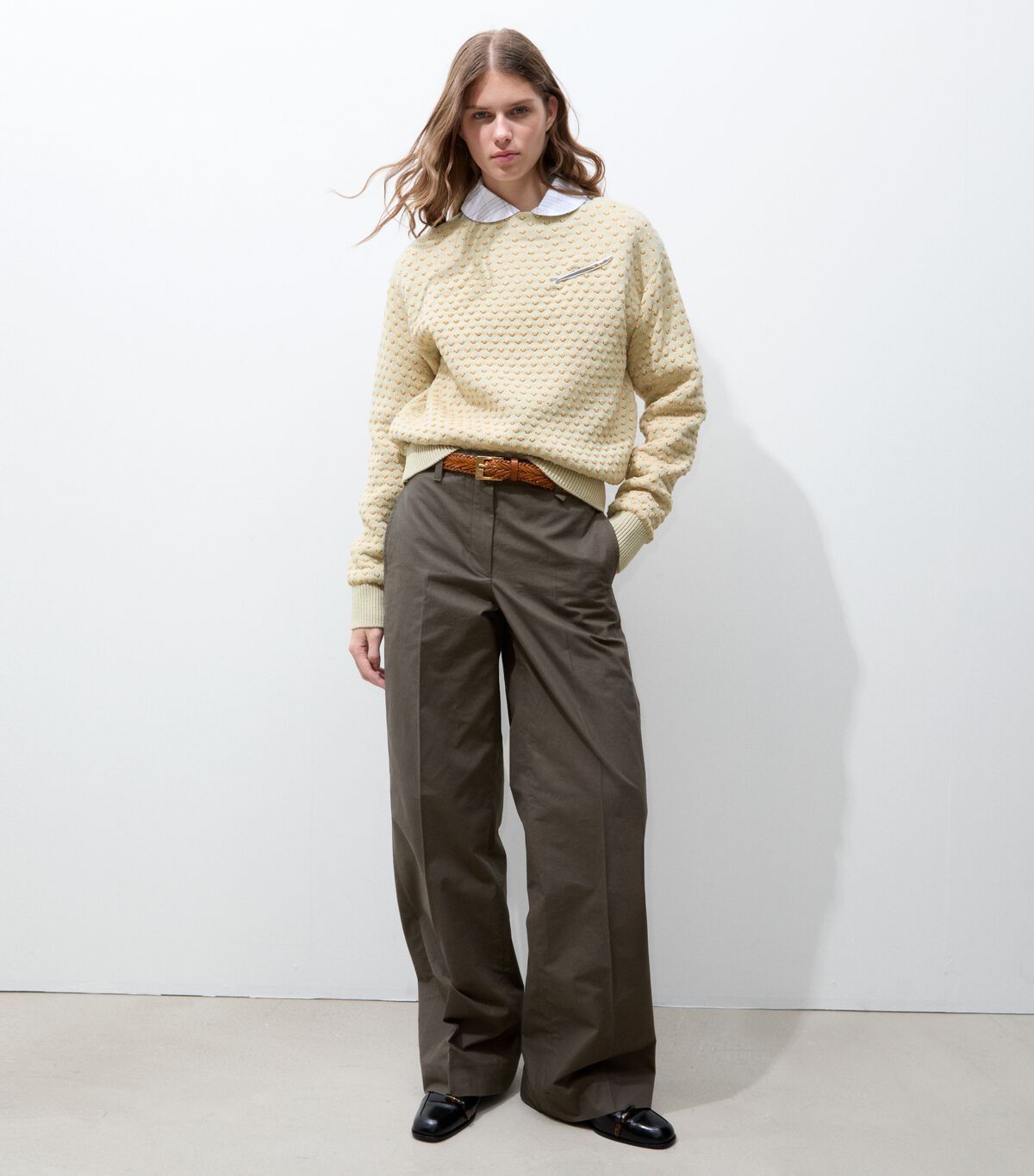 Brushed Cotton Trouser tory burch brushed cotton trouser