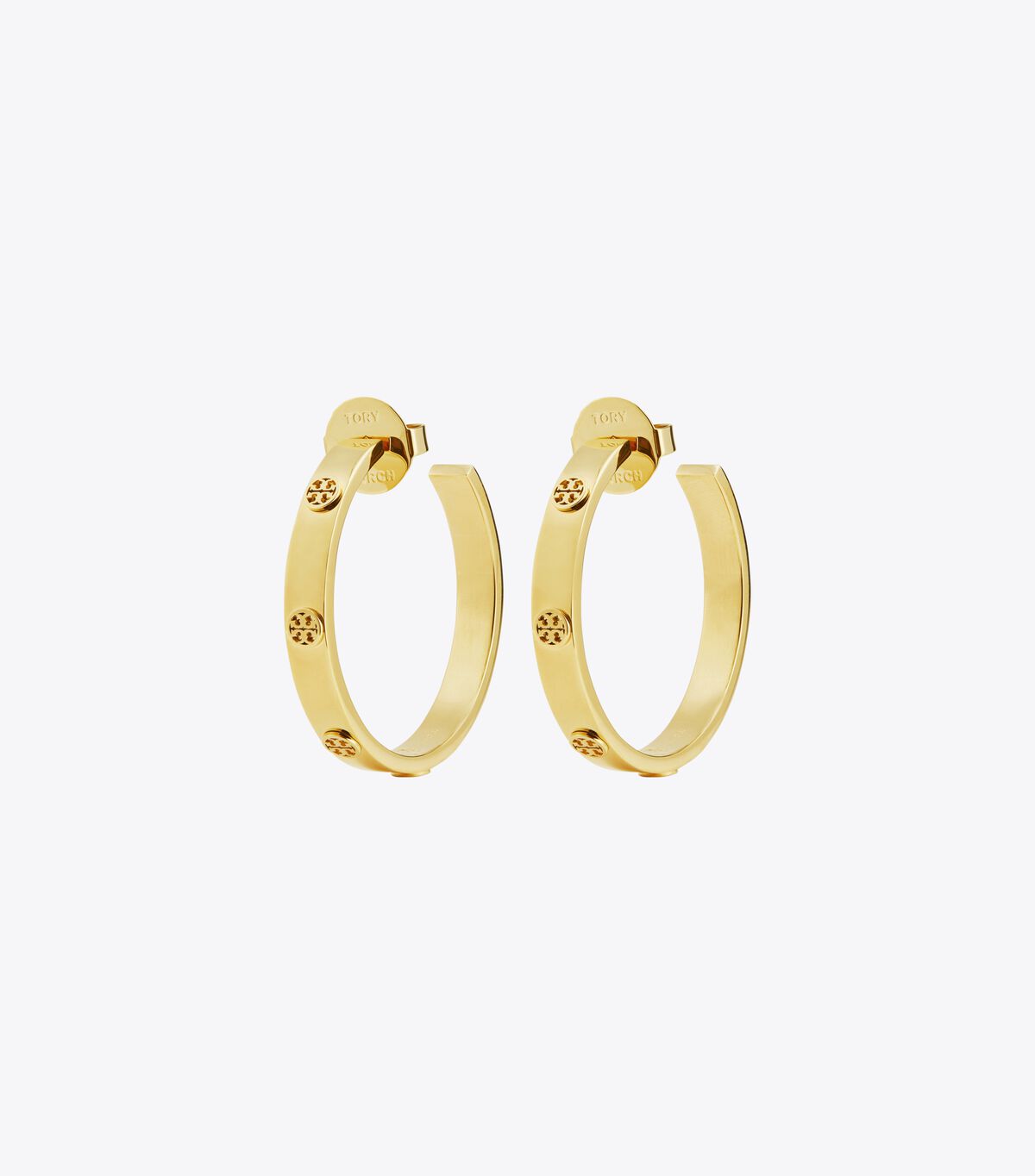 tory burch miller stud hoop earrings
