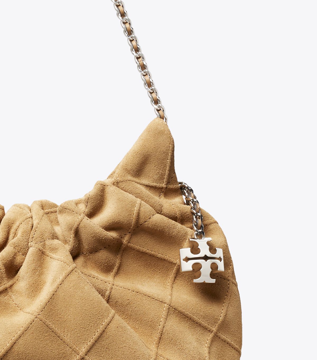 حقيبة فليمنغ هوبو الصغيرة من الشمواه الناعم tory burch حقيبة فليمنغ هوبو الصغيرة من الشمواه الناعم