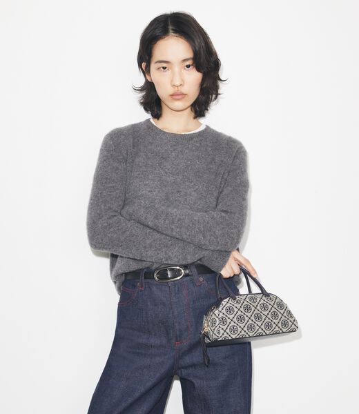 قبعة تي مونوغرام صغيرة tory burch قبعة تي مونوغرام صغيرة