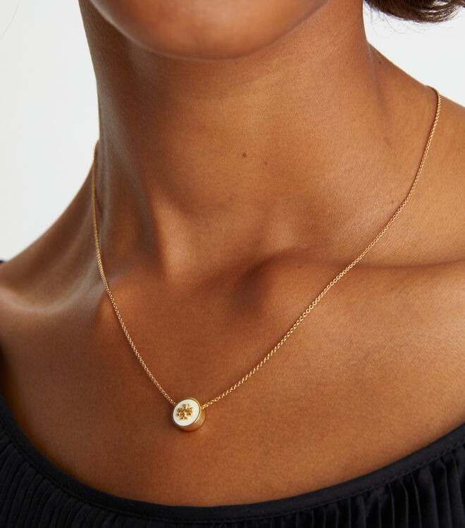 Kira Enamel Pendant Necklace | Accessories | Tory Burch