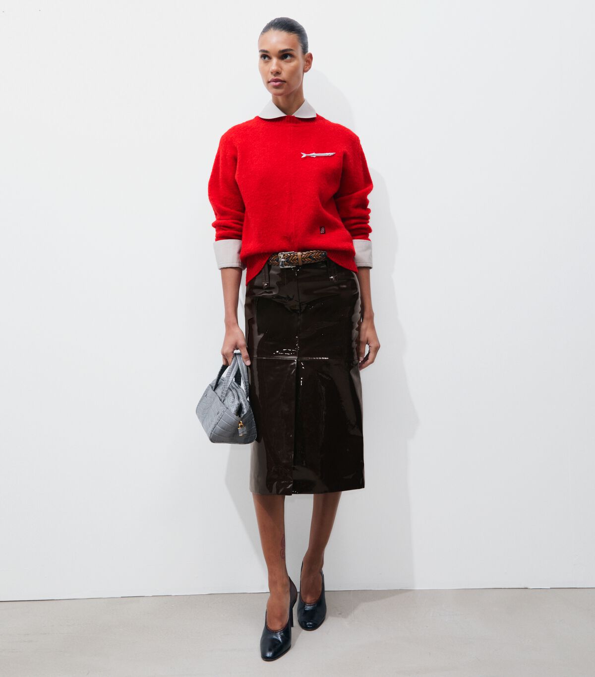 Patent Leather Skirt tory burch patent leather skirt