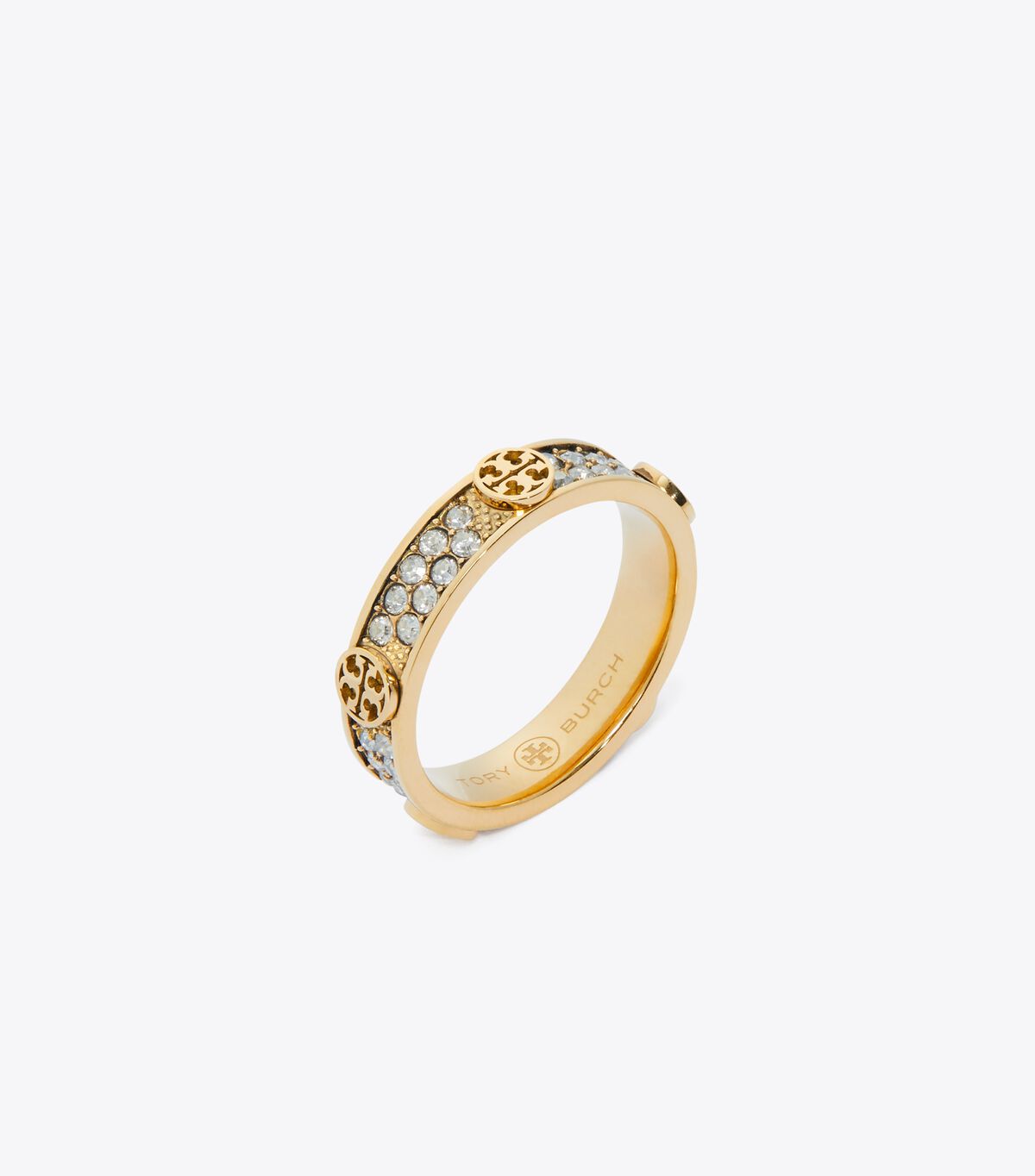 tory burch icon pave ring
