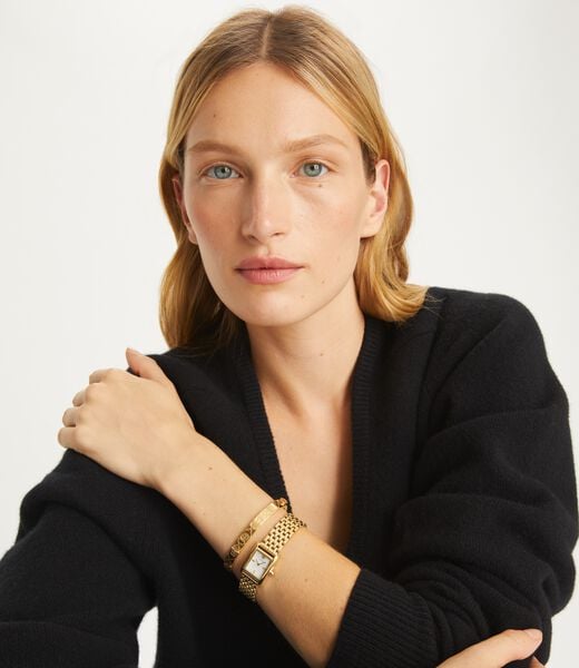 tory burch t monogram hinge bracelet