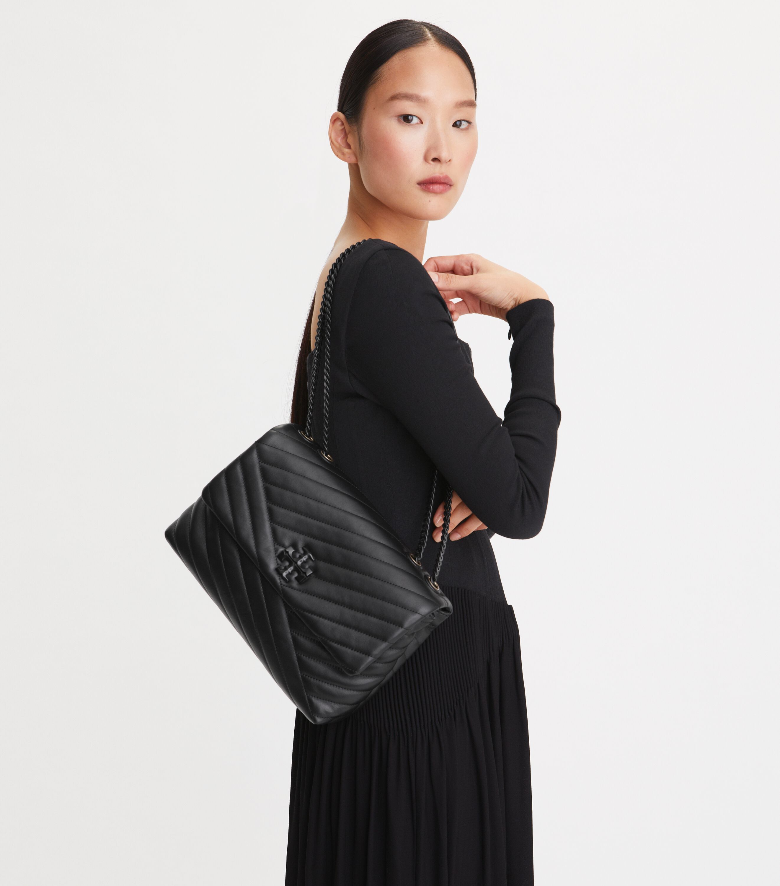Kira Chevron Convertible Shoulder Bag