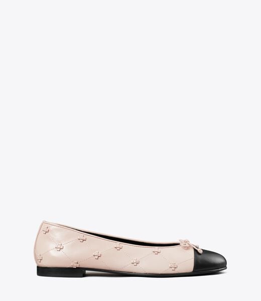 tory burch bunny knot cap toe ballet flat