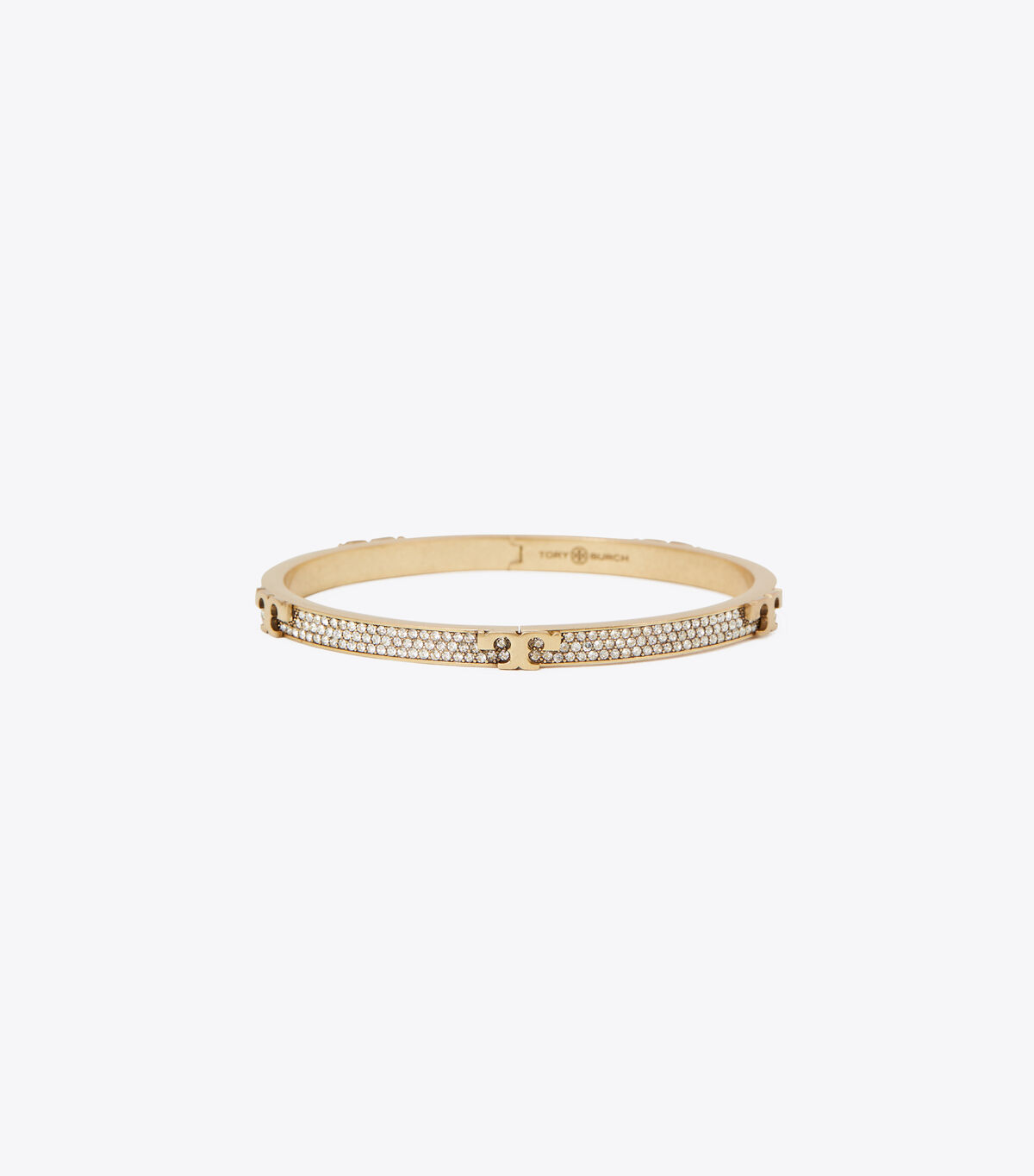 tory burch serif t pave hinged bracelet