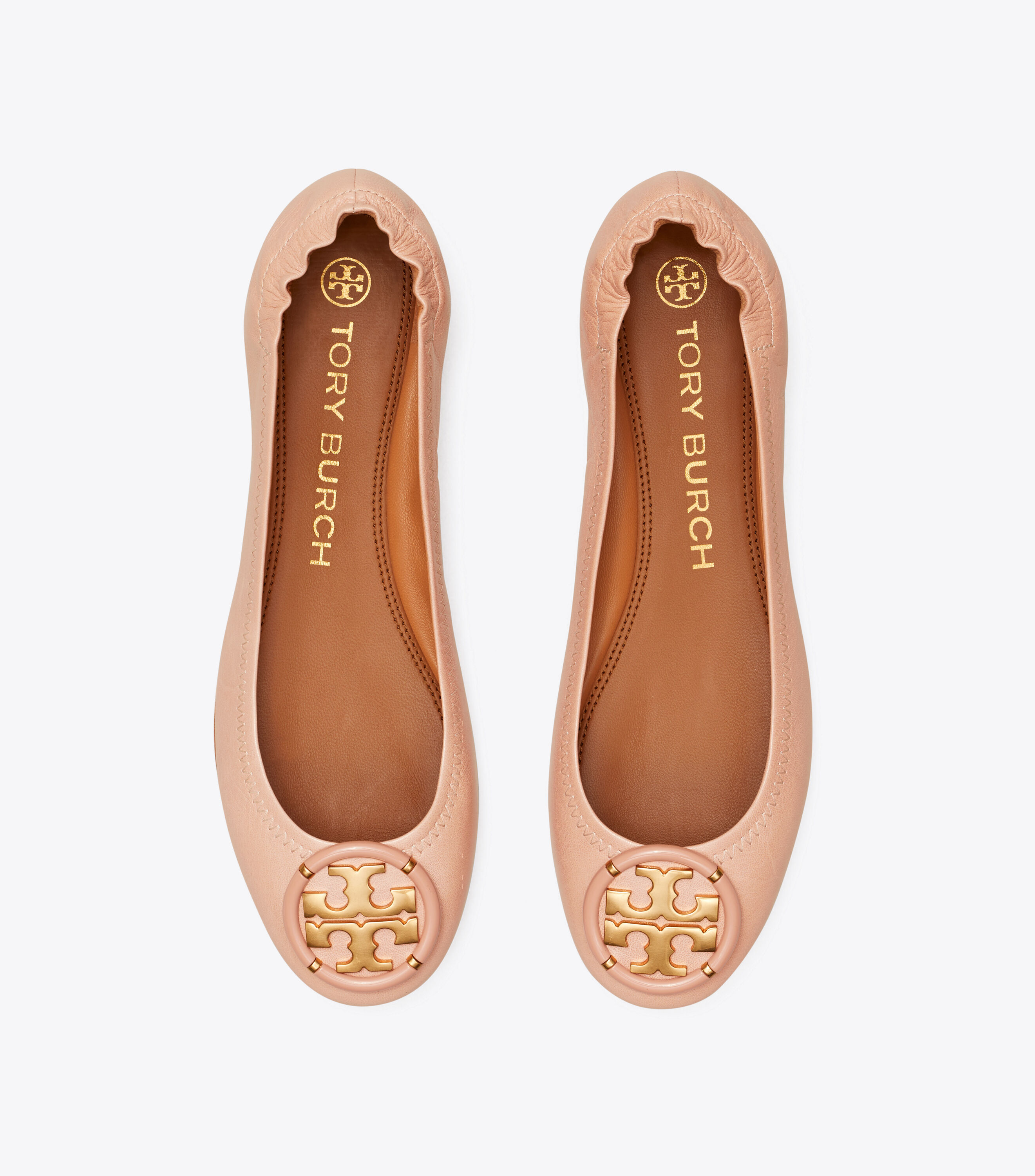 Tory burch pink ballet flats clearance