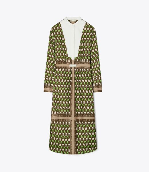 tory burch silk shirtdress