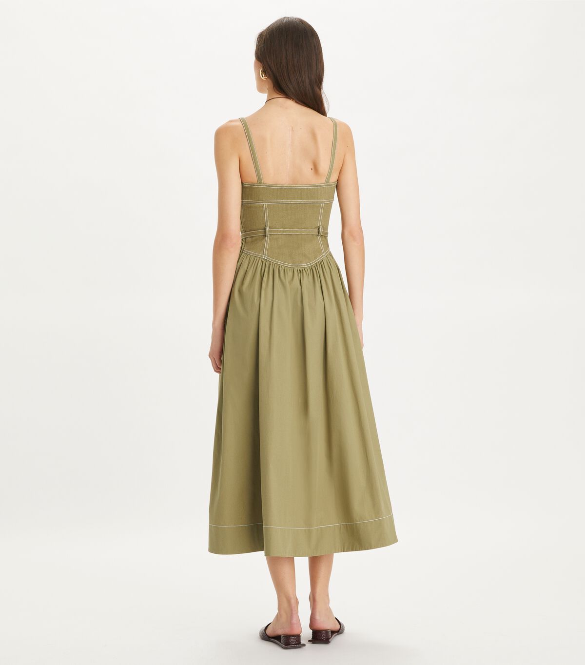 tory burch cotton twill dress