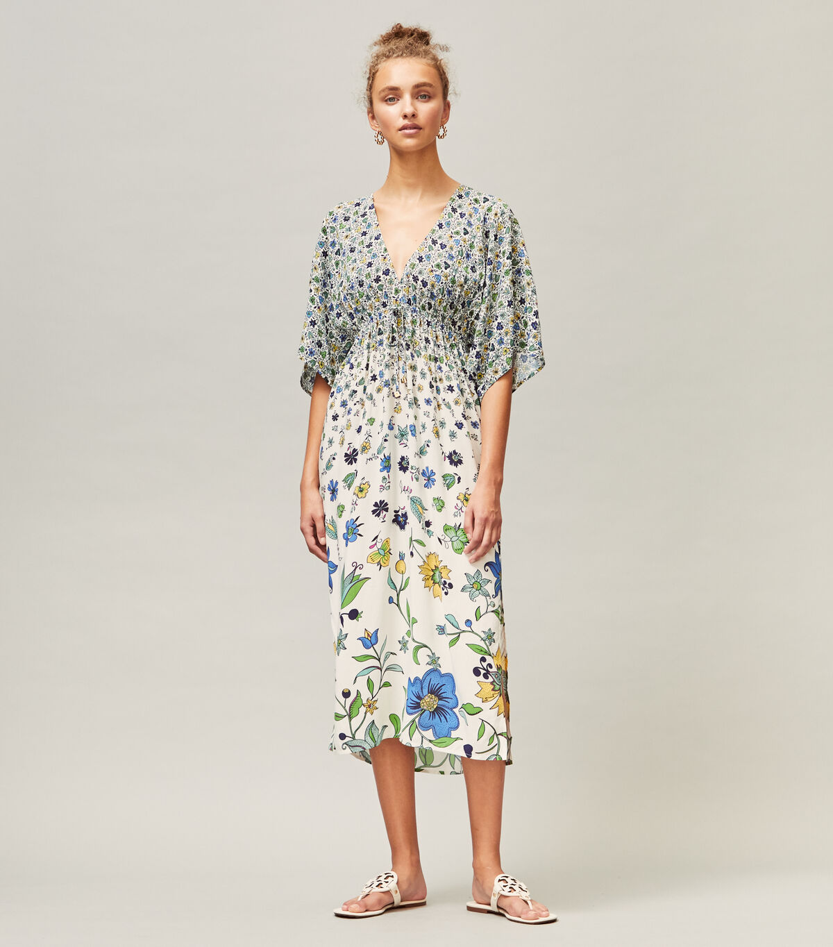 tory burch printed midi beach dress