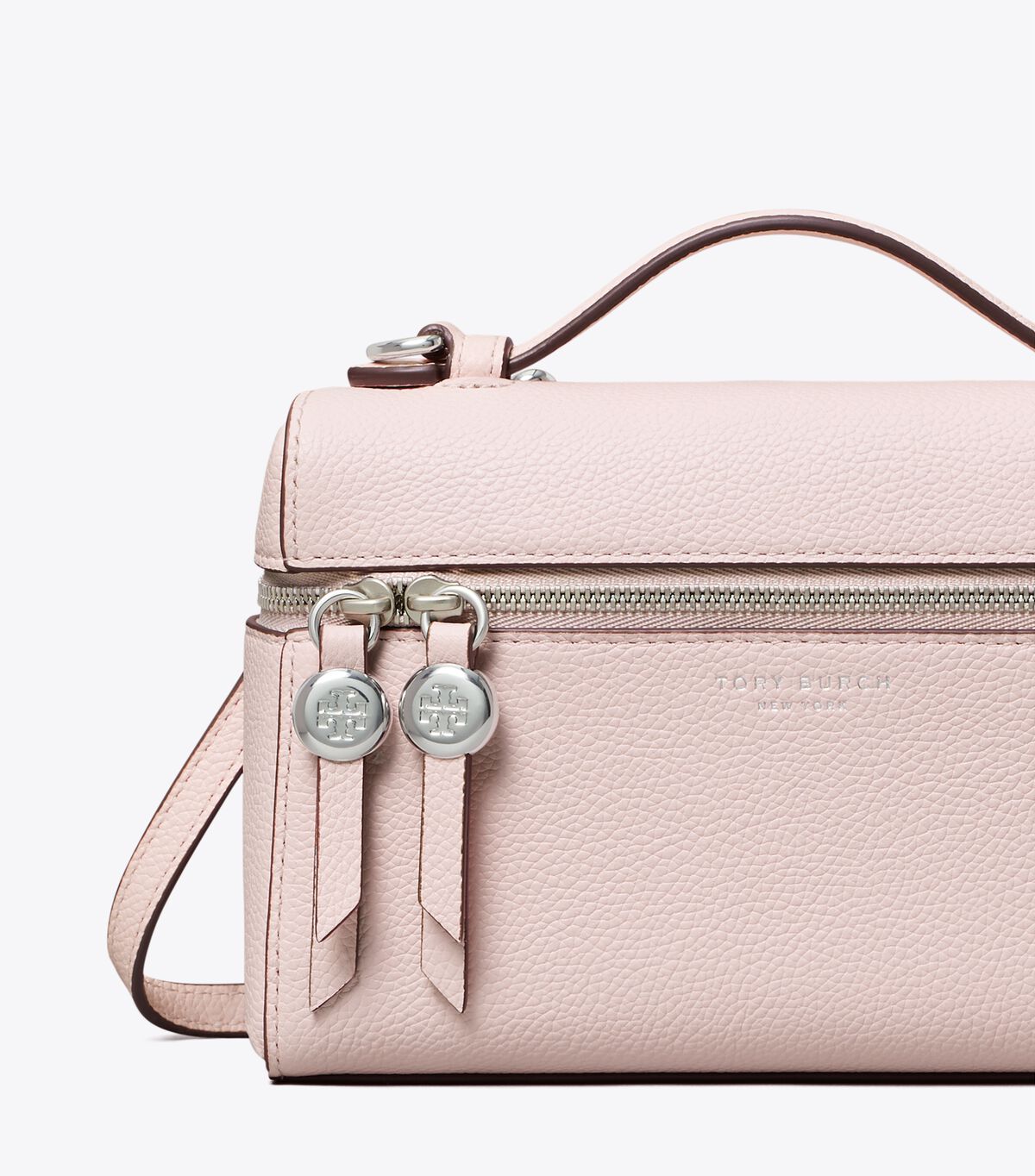 tory burch حقيبة سليم رومي ذات المقبض العلوي