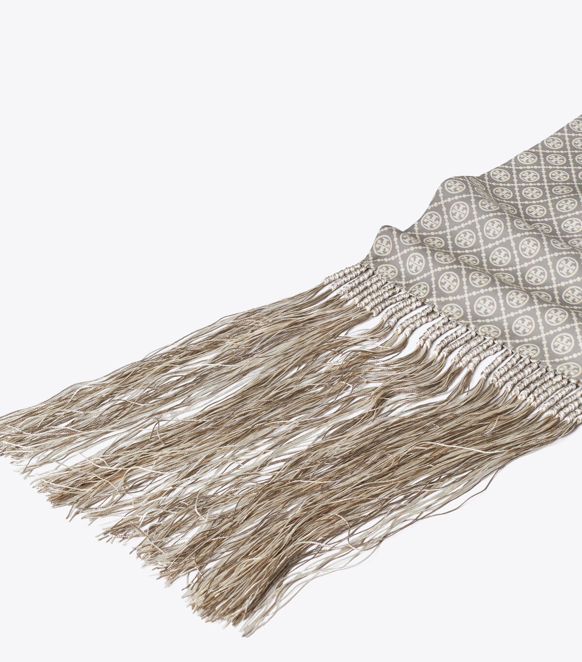 T Monogram Fringed Oblong Scarf tory burch t monogram fringed oblong scarf