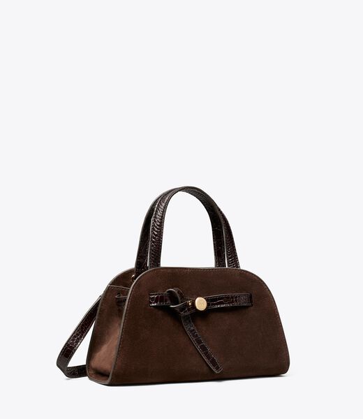 tory burch small romy suede bauletto