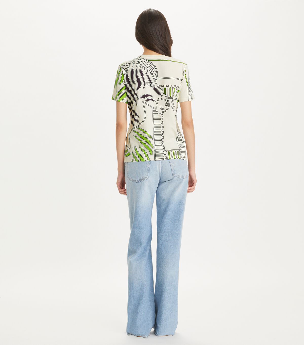 tory burch printed jersey t shirt