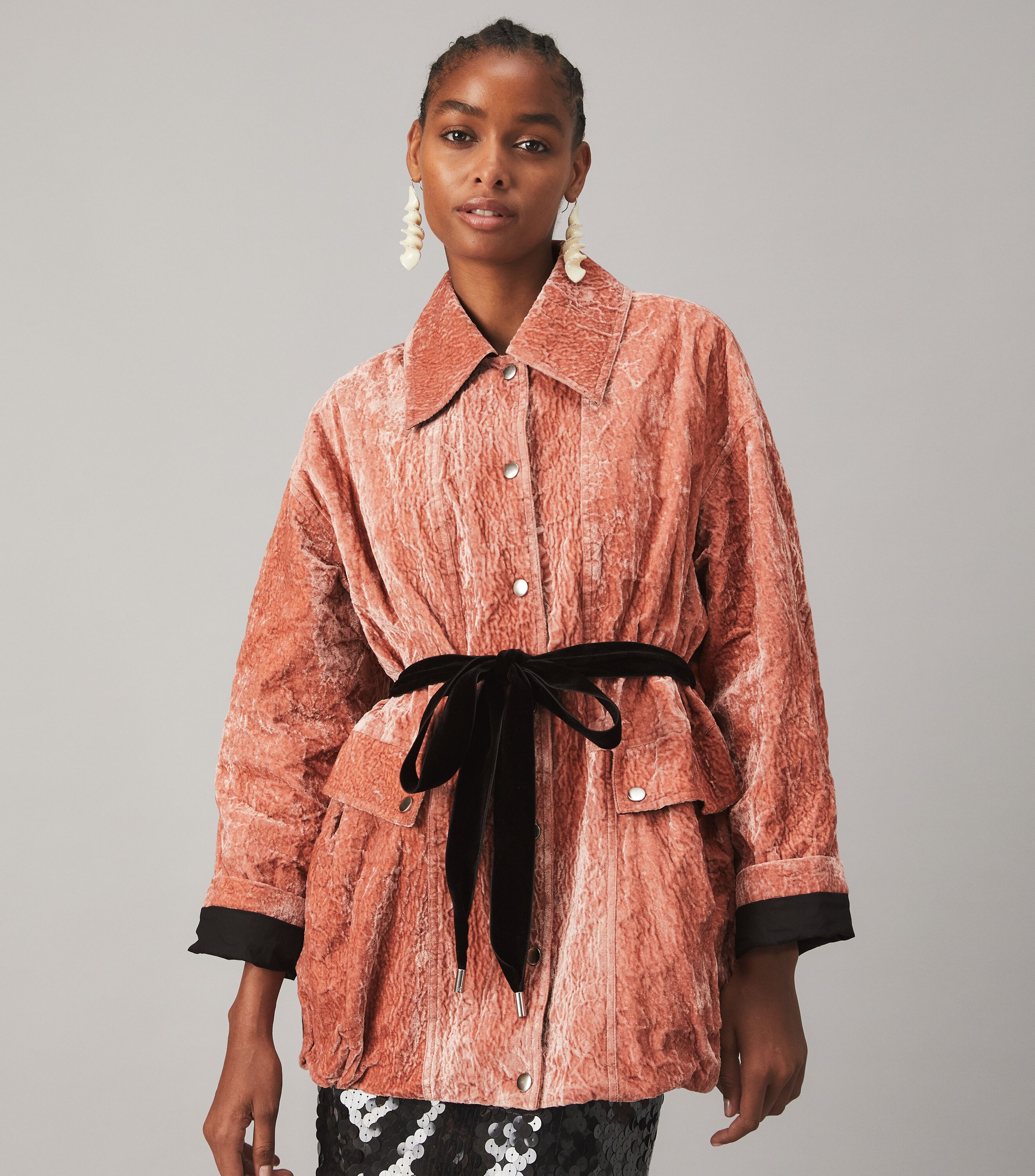 Velvet Anorak, HOLIDAY ROSE | Tory Burch KSA