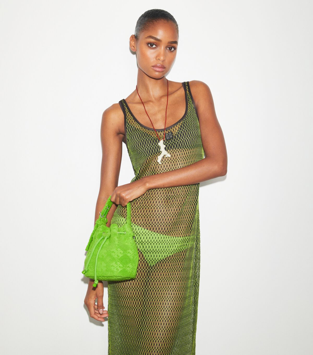 tory burch t monogram terry mini bucket bag