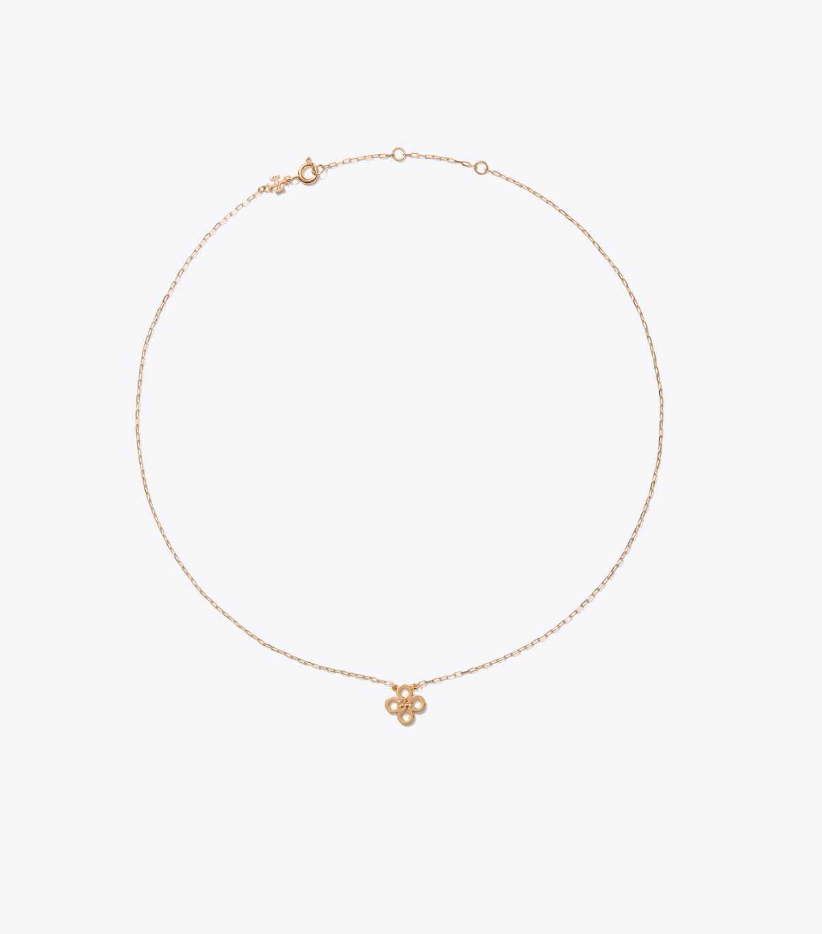 tory burch forget me not clover pendant necklace