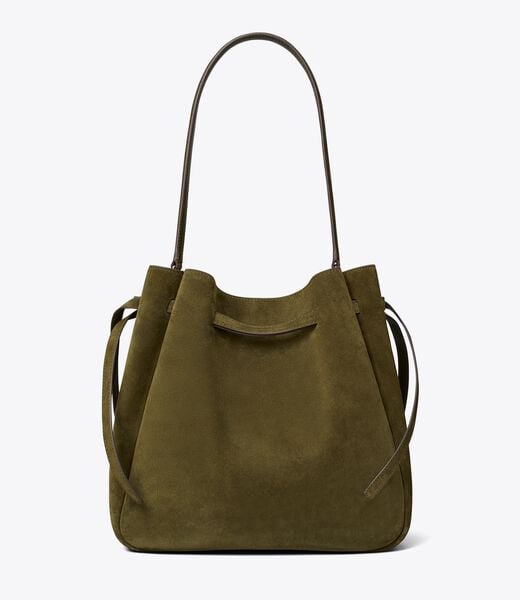 Large Romy Suede Bucket Bag tory burch large romy suede bucket bag