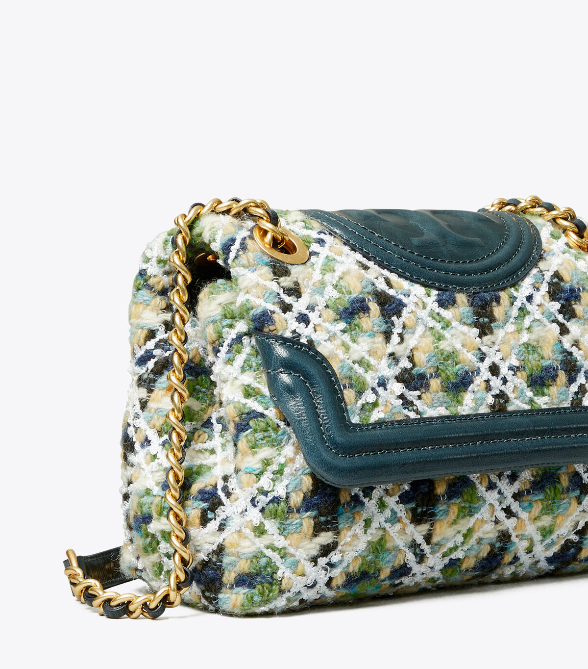 Fleming Soft Tweed Small Convertible Shoulder Bag