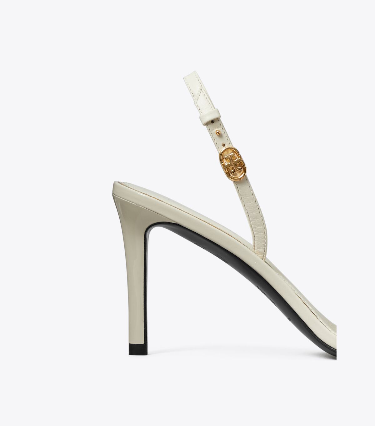 tory burch double t buckle heeled sandal
