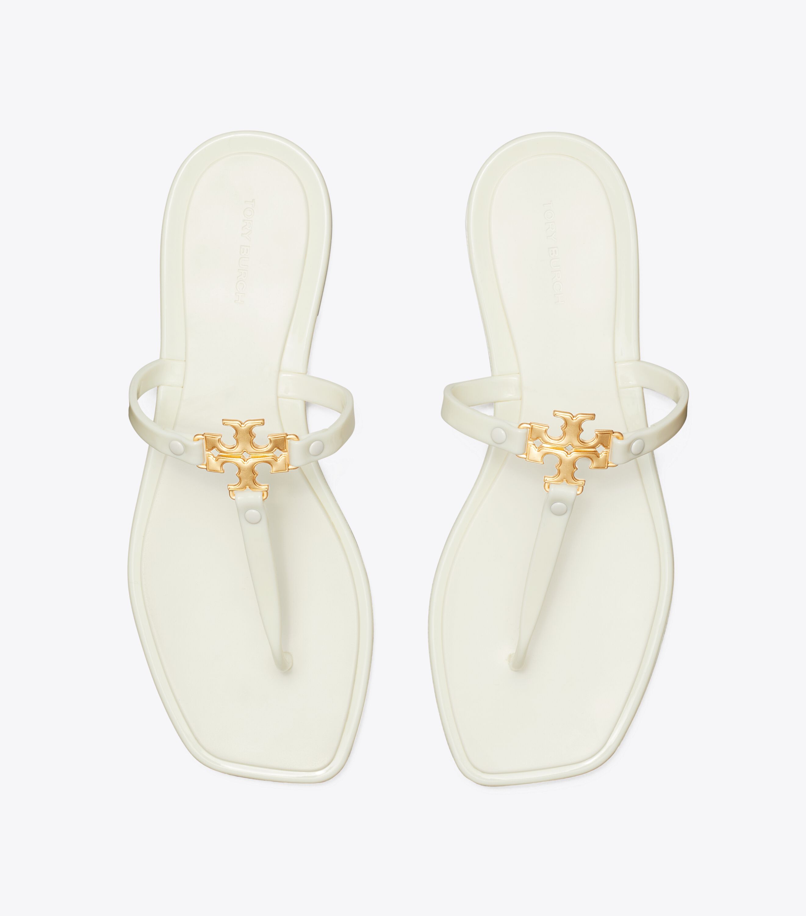 Tory burch white flip flops outlet
