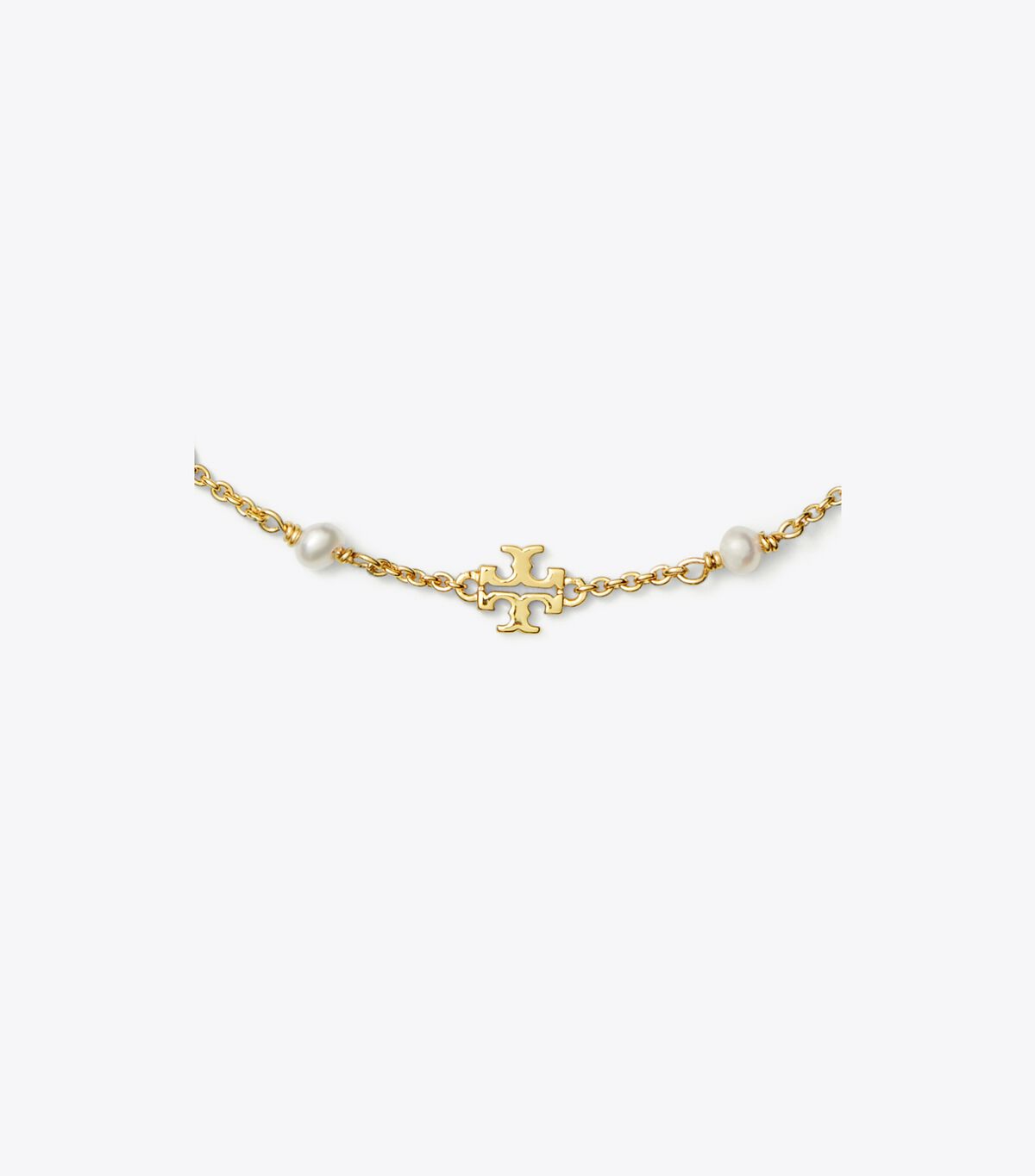 tory burch kira pearl delicate chain bracelet