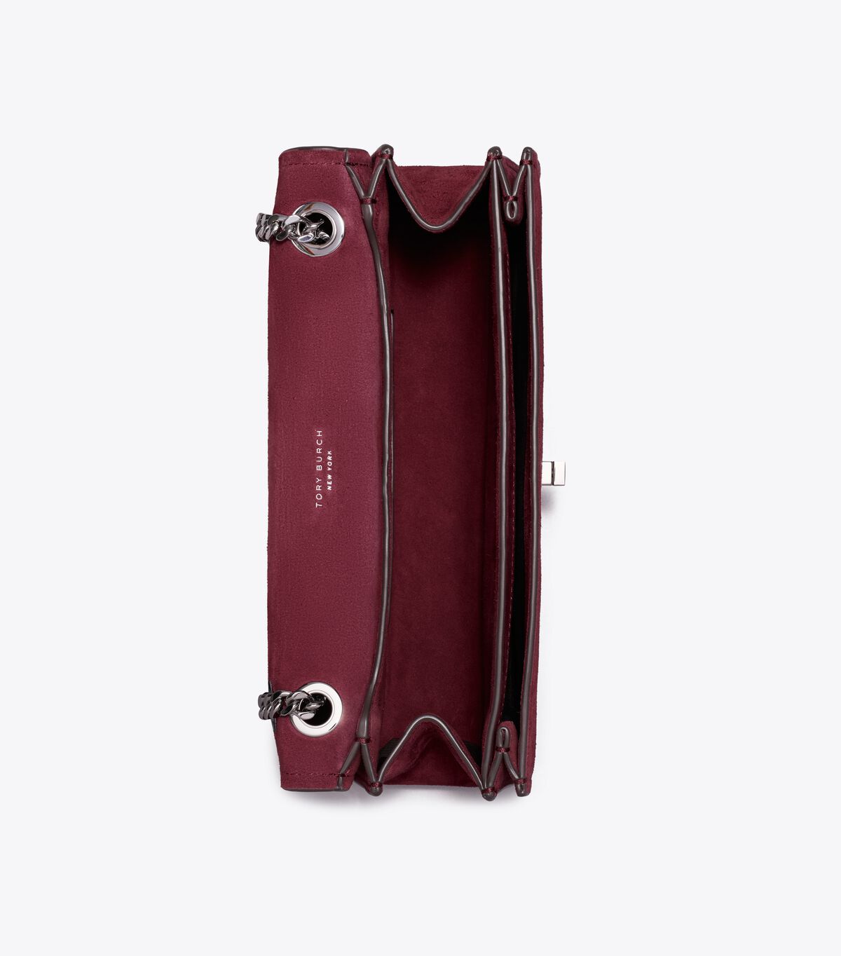 tory burch kira turnlock suede shoulder bag