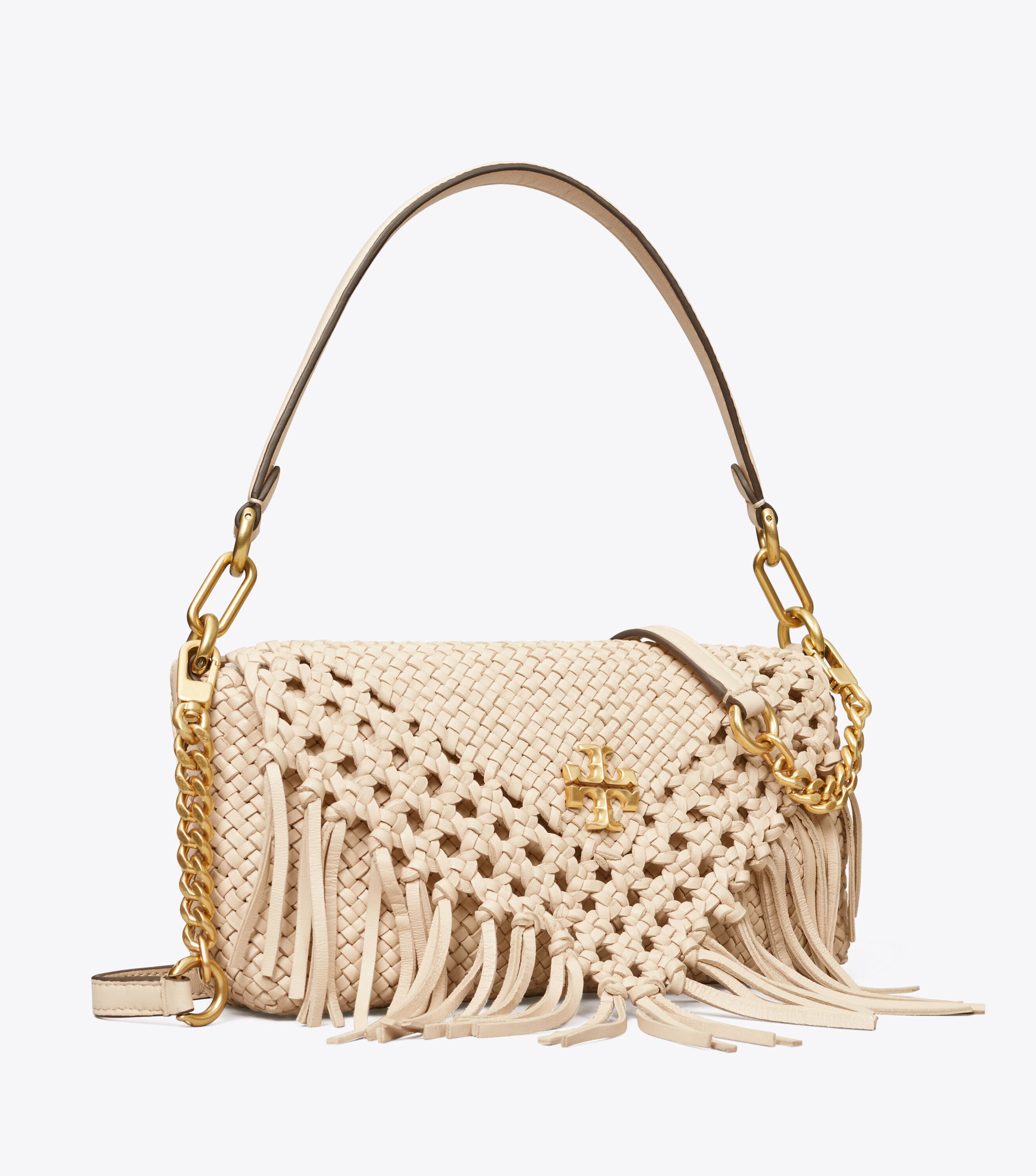 Kira Fringe Small Flap Shoulder Bag Handbags Tory Burch