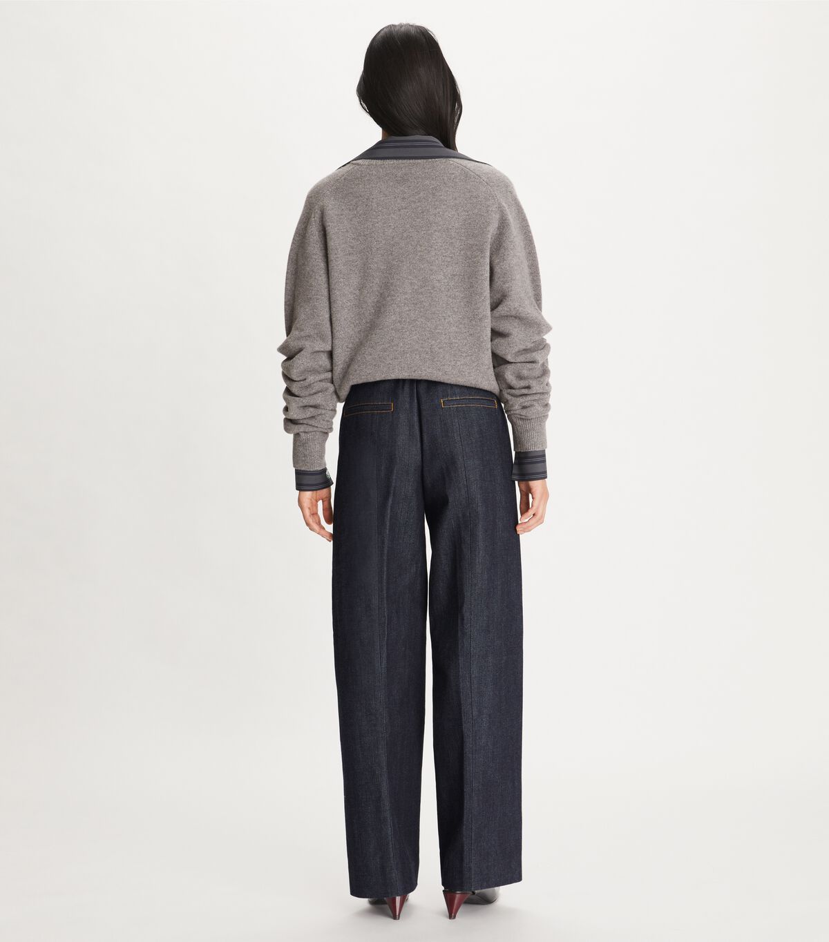 tory burch selvedge denim