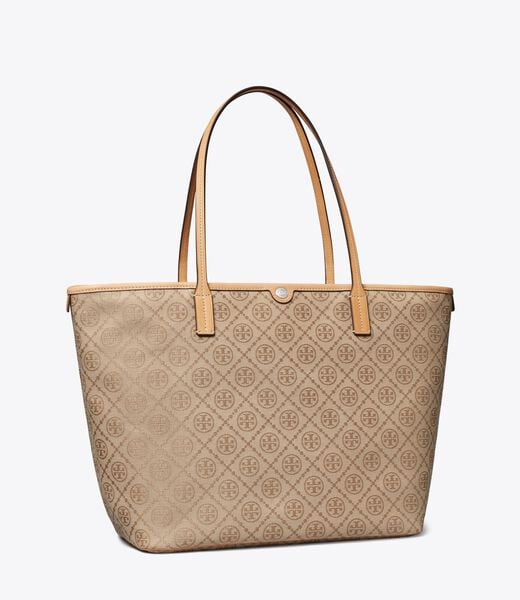 tory burch t monogram zip tote