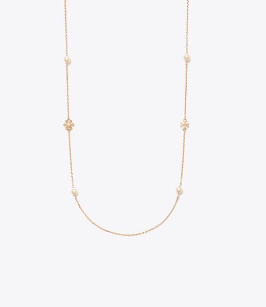 tory burch moondance long flower necklace