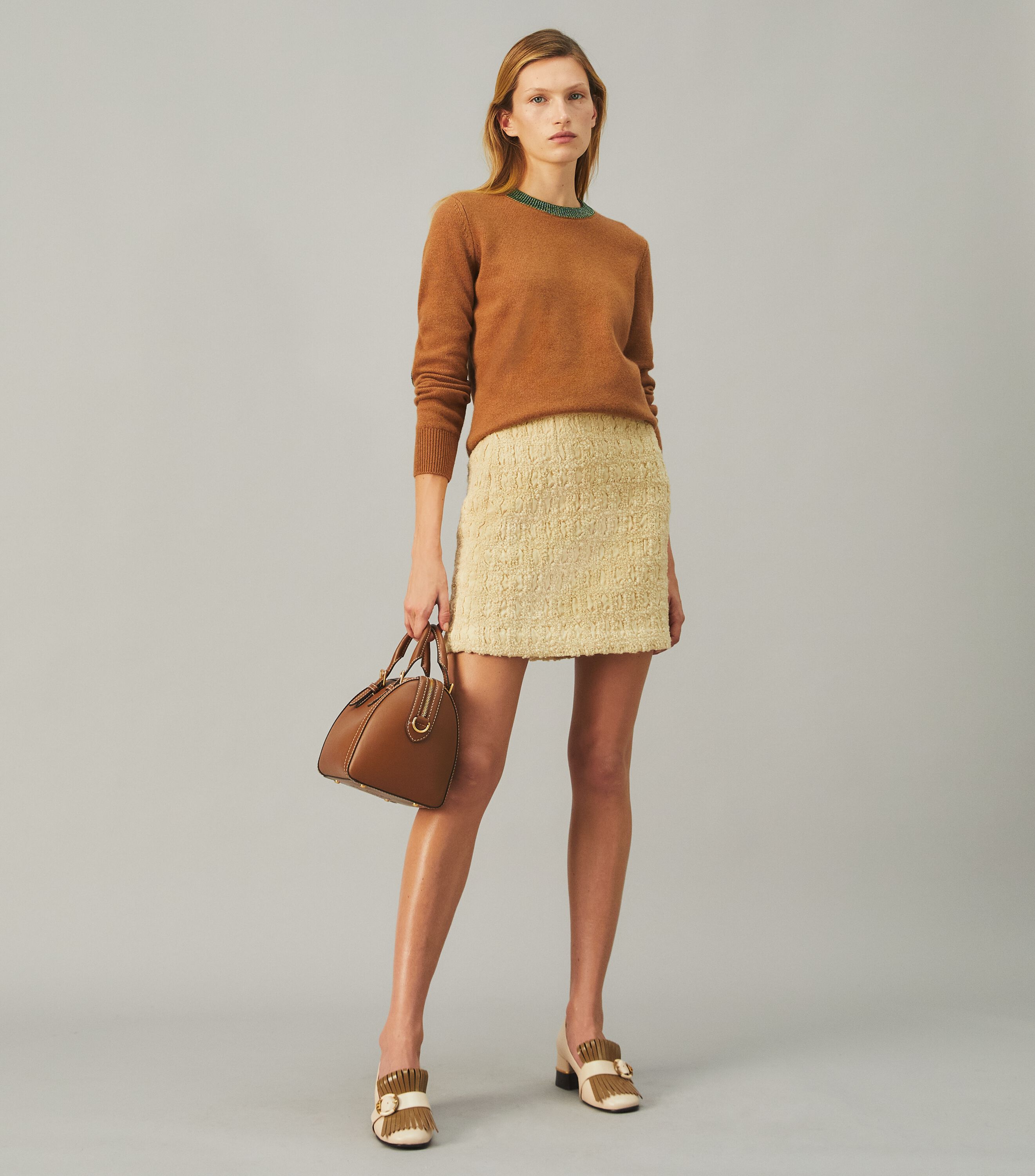 Multi logo Kiltie Heeled Loafer