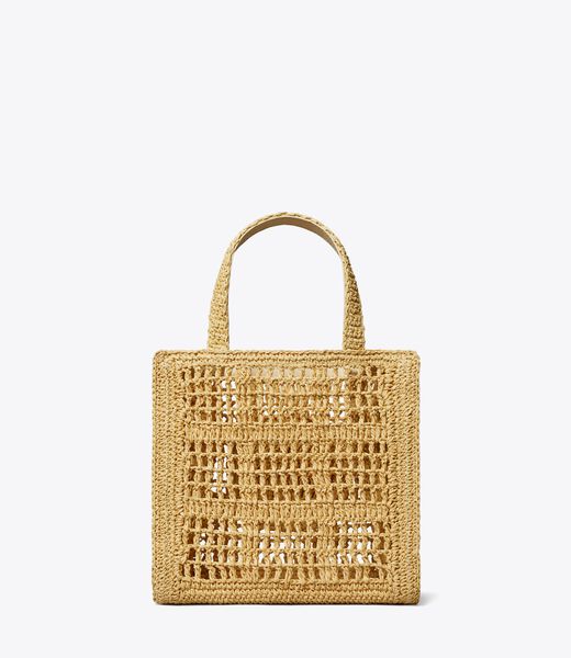 tory burch mini ella hand crocheted tote